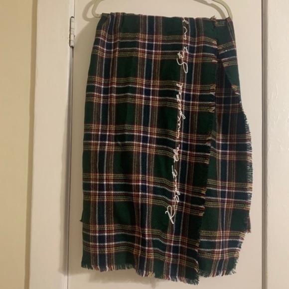 Plaid Oversized Chunky Soft Blanket Scarf - Picture 7 of 9